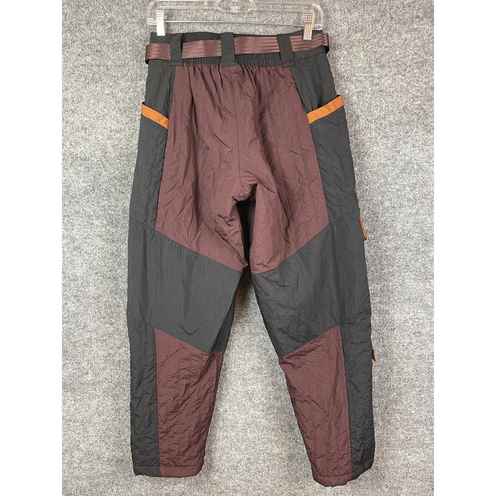 Jordan Flight Cargo Pants Women S Burgundy Black Colorblock Utility Belted EXCL - Picture 5 of 11